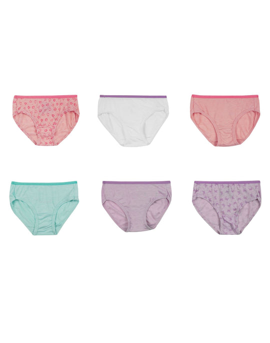 Hanes Toddler Girls Softest Panty Briefs 6-Pack