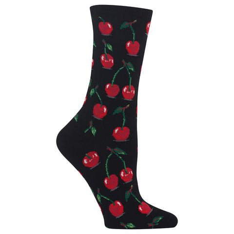 Hot Sox Womens Cherries Crew Socks