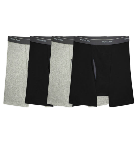 Fruit Of The Loom Mens Coolzone Boxer Brief 4 Pack, 2XL, Assorted