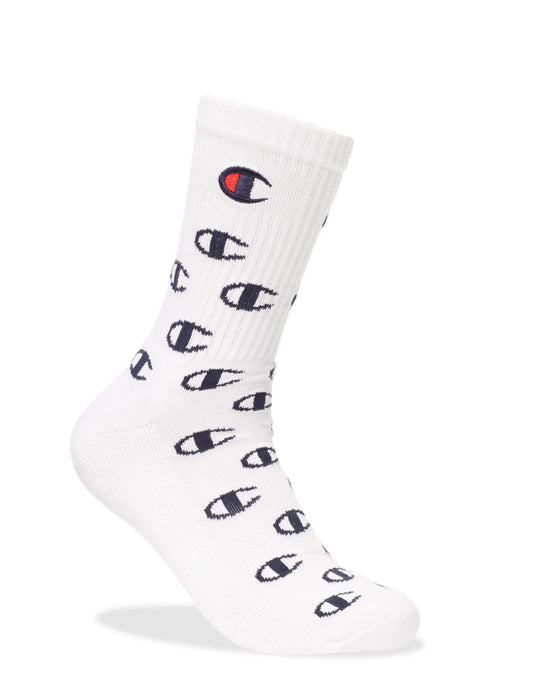 Champion Life Adult Allover C Crew Socks 1-Pair