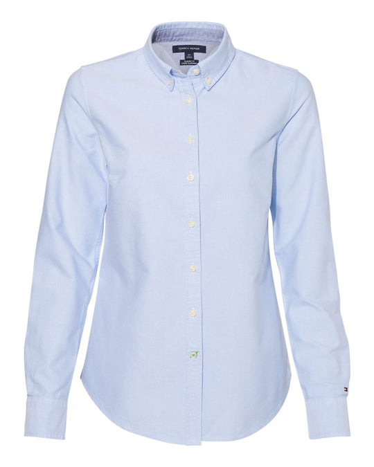 Tommy Hilfiger Womens New England Solid Oxford Shirt - 13H4378