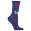Hot Sox Womens Balloon Dogs Crew Socks