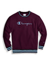 Champion Life Mens Reverse Weave Yarn Dye Rib Trim Crew