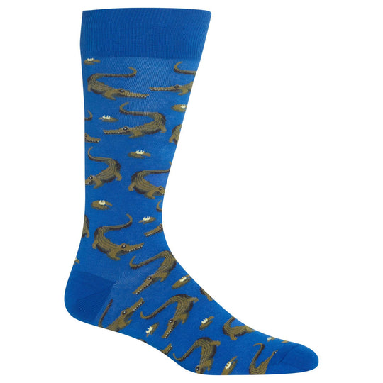 Hot Sox Mens Alligators Crew Socks