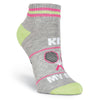 K. Bell Womens Kiss My Ace Quarter Socks