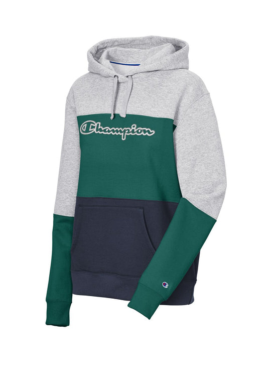 Champion Womens Powerblend Colorblock Hoodie