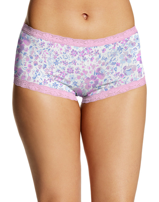 Maidenform Women`s Microfiber and Lace Boyshort