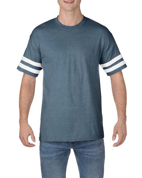 Gildan Mens Heavy Cotton Victory T-Shirt, XS, Graphite Heather/Black