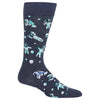 Hot Sox Mens Astronauts Crew Socks