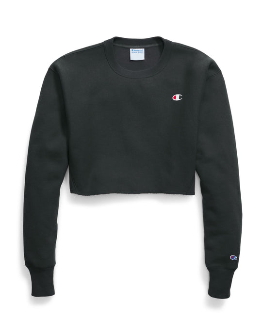 Champion Life Womens Reverse Weave Cropped Cut Off Crew-Mens Fit