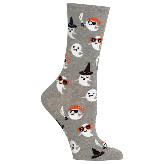 Hot Sox Womens Cute Ghost Crew Socks