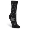K. Bell Womens Starry Night Rhinestones Crew Socks
