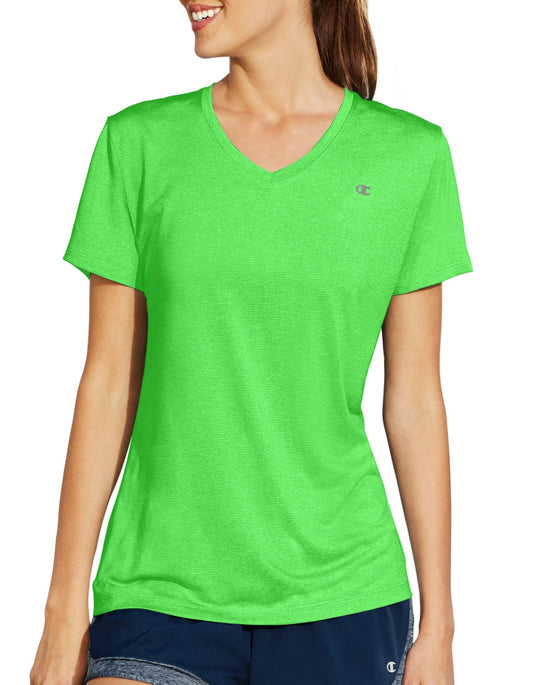 Champion Vapor® Women`s Stripe V-Neck Tee