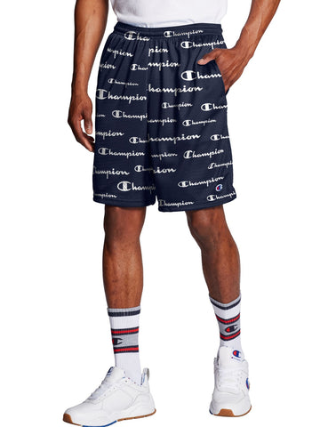 Champion Men's Long Mesh Shorts with Pockets