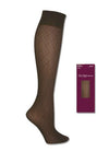 Hanes Silk Reflections Diamond Tulle Kneehighs 1 Pair Pack