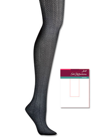 Hanes Silk Reflections Chevron Control Top Tight 1 Pair Pack