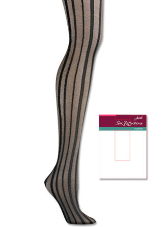 Hanes Silk Reflections Pinstripe Control Top Tight 1 Pair Pack