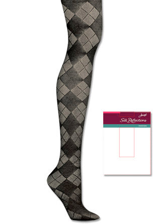 Hanes Silk Reflections Silky Argyle Control Top Tight 1 Pair pack
