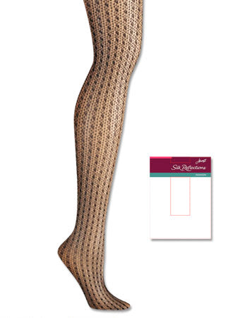 Hanes Silk Reflections Pinstripe Net 1 Pair Pack