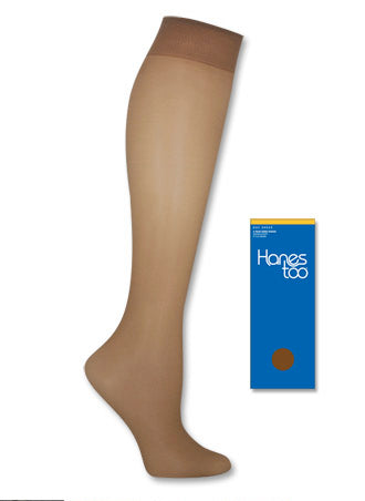 Hanes Too Sheer Knee High Sandlefoot 3 Pair Pack