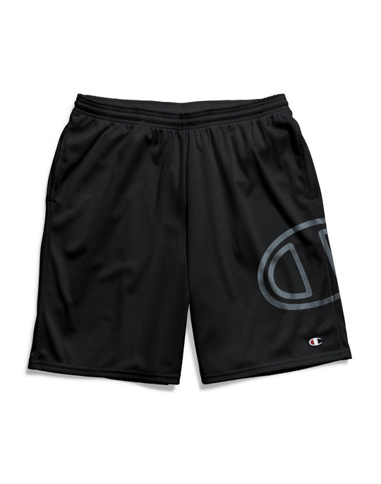 Champion Men's Long Mesh Shorts with Pockets