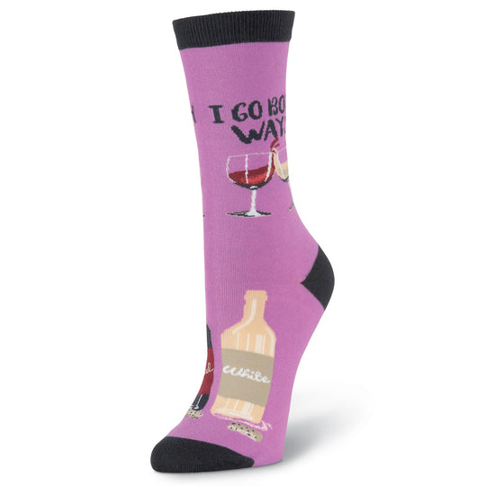 K. Bell Womens I Go Both Ways Crew Socks