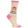 Hot Sox Womens Cake My Breath Away Crew Socks