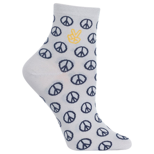 Hot Sox Womens Peace Anklet Socks