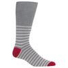 Hot Sox Mens Solid Top Stripe Crew Socks