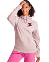 Champion Womens Powerblend Fleece Pullover Hoodie, XXL, Hush Pink