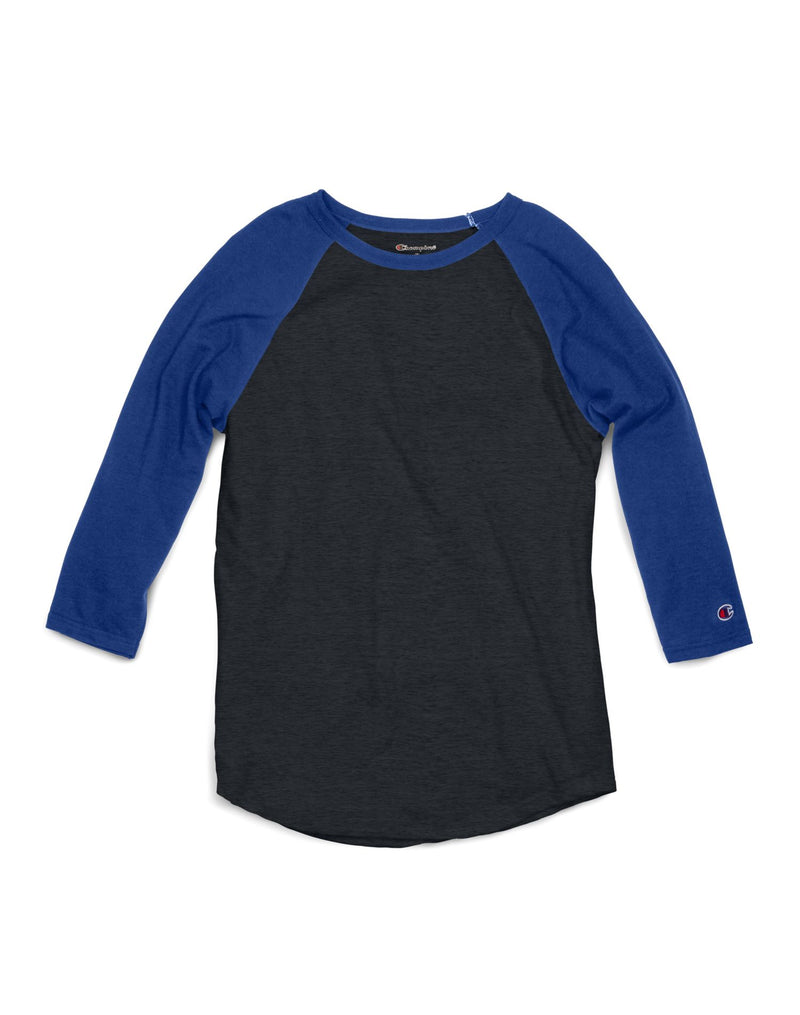 Champion Mens 100% Cotton Ring Spun Slub Baseball T-Shirt