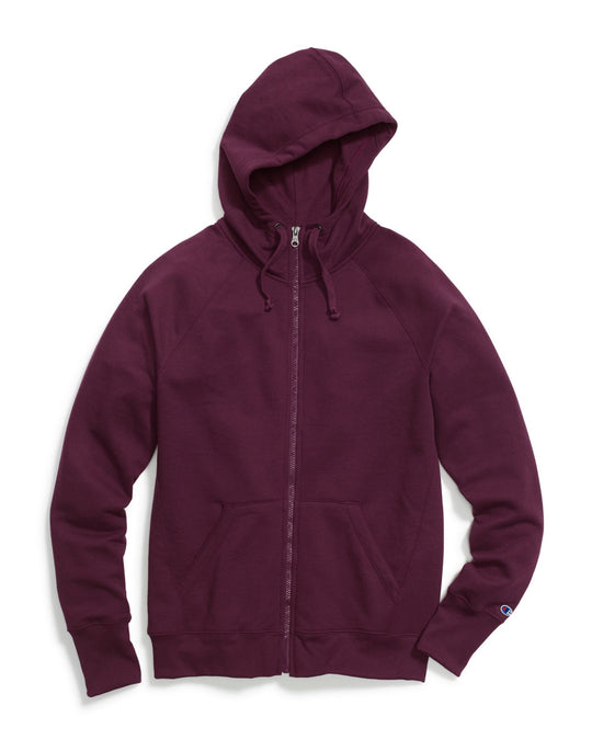 Champion Womens Plus Fleece Full Zip Hoodie