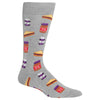 Hot Sox Mens Peanut Butter And Jelly Crew Socks