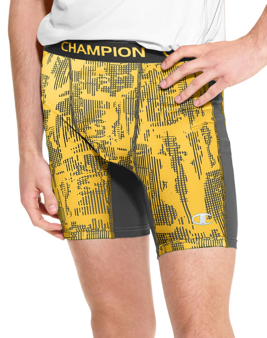 Champion Men`s PowerTrain PowerFlex Solid Compression Shorts
