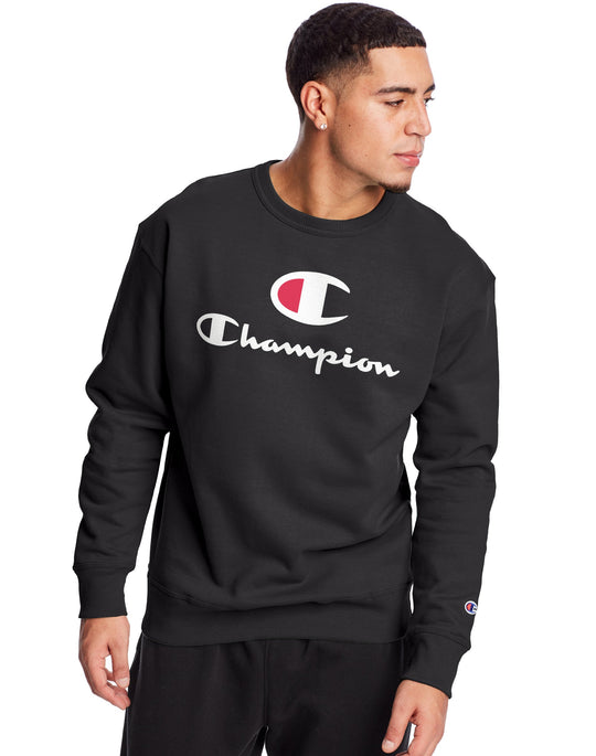 Champion Mens Powerblend Fleece Crew