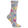 Hot Sox Womens Teacup Pigs Crew Socks