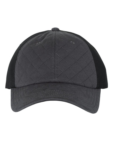 Sportsman Quilted Front Cap , One Size, Navy/Black