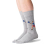 Hot Sox Mens Tennis Player Crew Socks