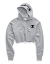 Champion Life Womens Reverse Weave Cropped Cut Off Pullover Hoodie