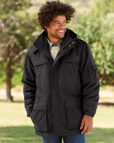 Weatherproof Mens 3 in 1 Systems Jacket 6086, XL, Black/Black