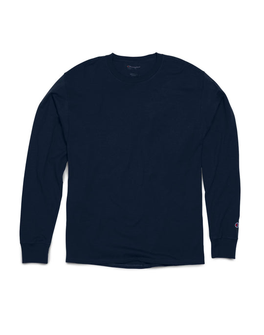Champion Mens Long Sleeve Ring Spun T-Shirt