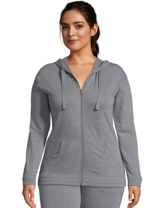 Hanes Womens French Terry Full Zip Hoodie