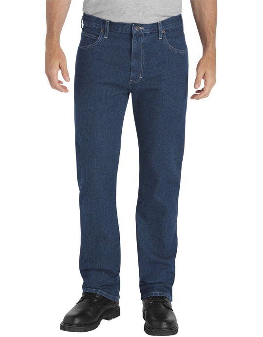 Dickies Mens FLEX Regular Fit Straight Leg 5-Pocket Denim Jeans
