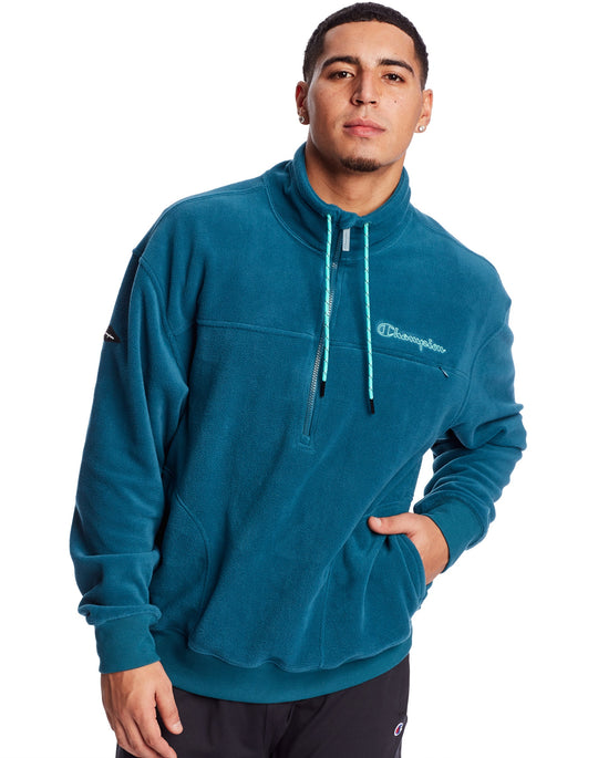 Champion Mens Urban Polar Fleece Quarter Zip Pullover