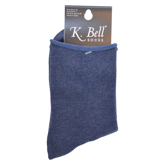 K. Bell Womens Relaxed Top Crew Socks