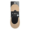 K. Bell Womens 3 Pair Pack Microfiber Liner Socks