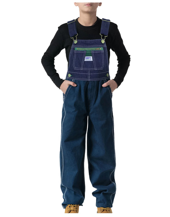 Liberty Youth Washed Denim Bib Overalls
