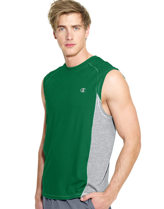 Champion Men`s PowerTrain Colorblock Muscle Tee