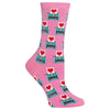 Hot Sox Womens Love Letter Crew Socks