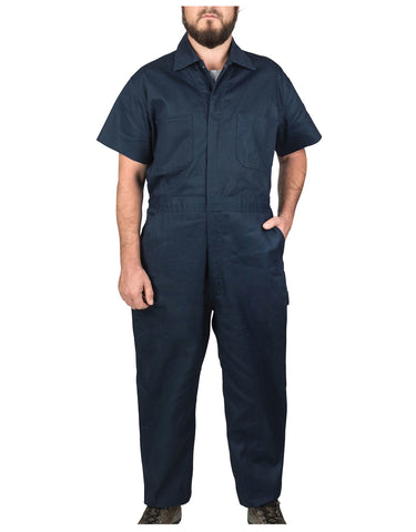 Walls Mens Twill Non-Insulated Short Sleeve Poplin Coveralls
